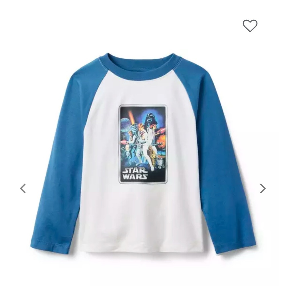 Janie and Jack Star Wars Raglan shirt